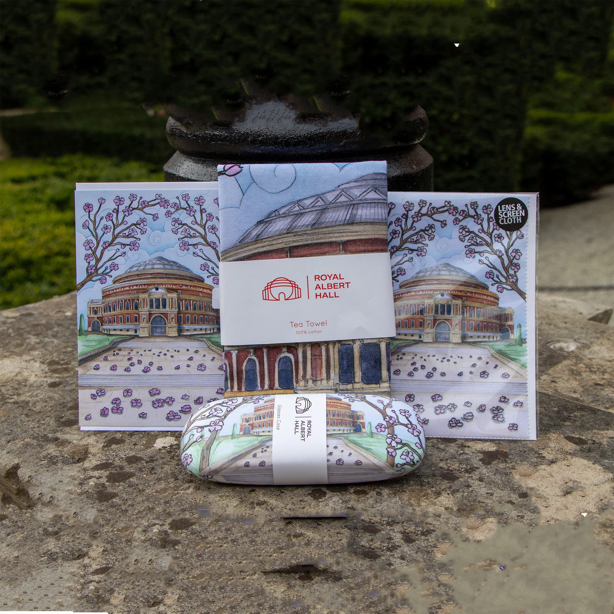 Blossoms Outside the Hall Tea Towel - Image 4