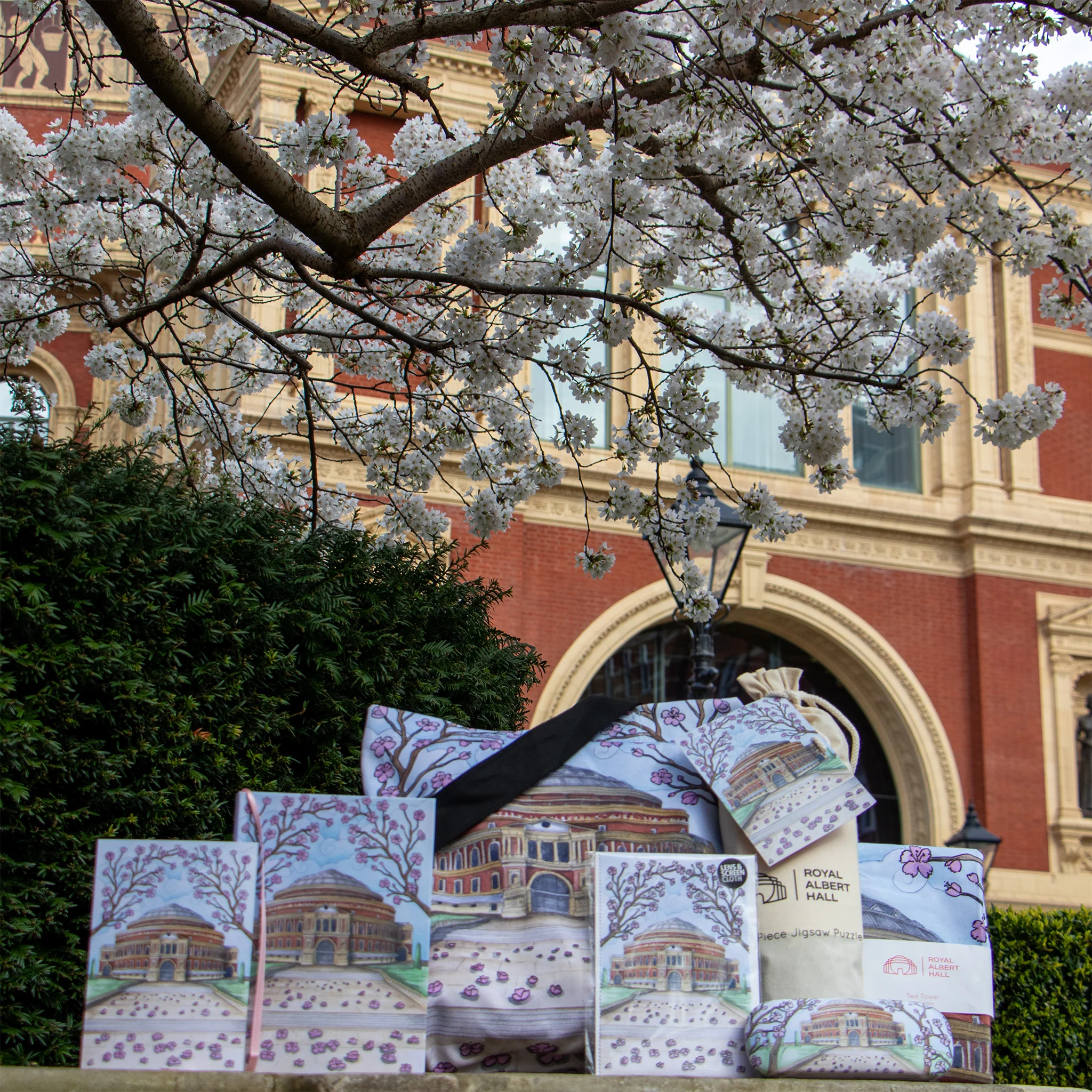 Blossoms Outside the Hall Tea Towel - Image 5