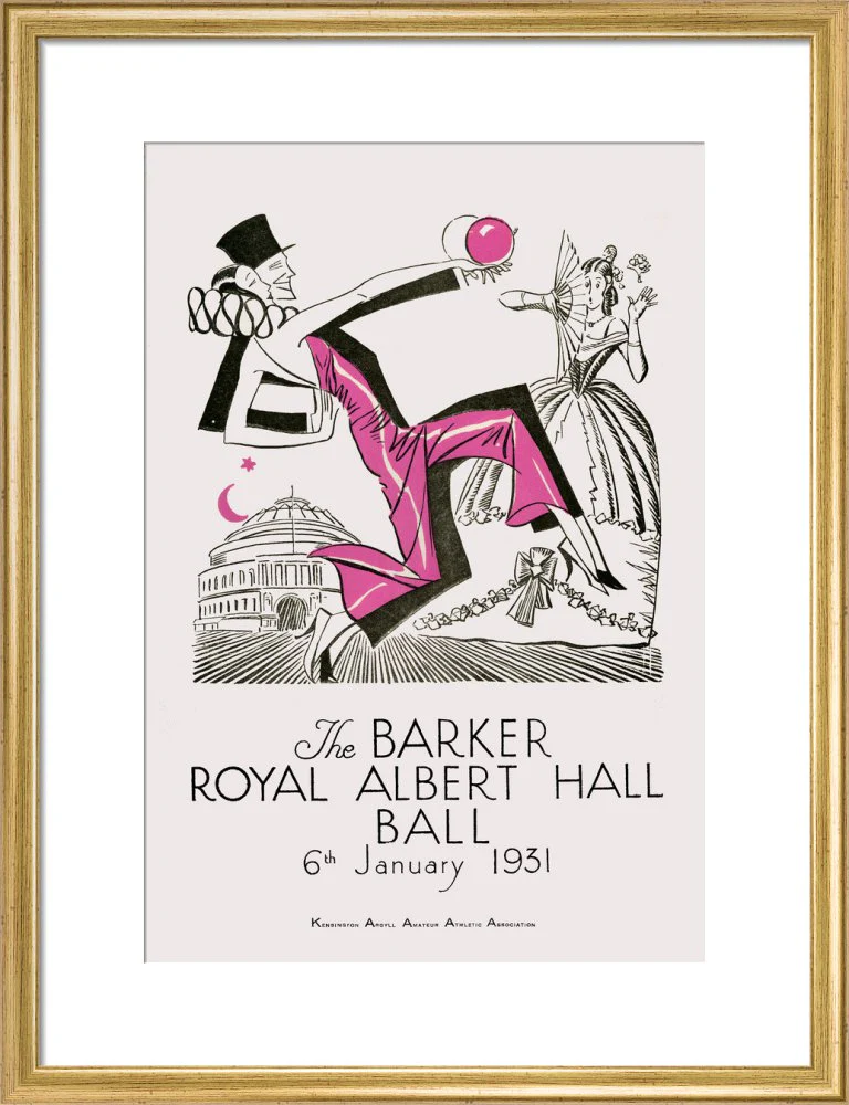 The Barker Royal Albert Hall Ball Art Print - Image 11