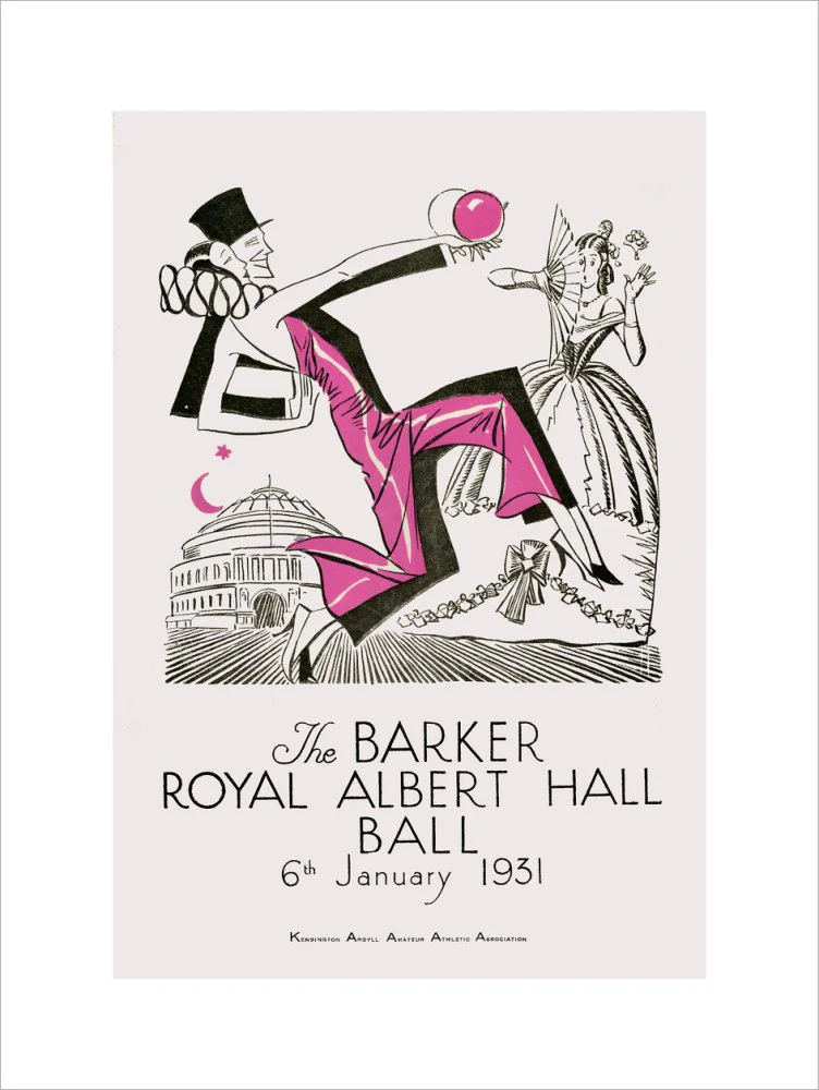 The Barker Royal Albert Hall Ball Art Print - Image 13