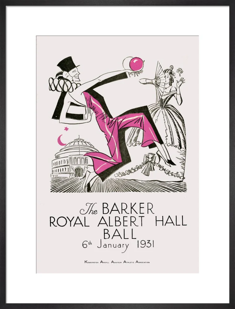 The Barker Royal Albert Hall Ball Art Print - Image 14