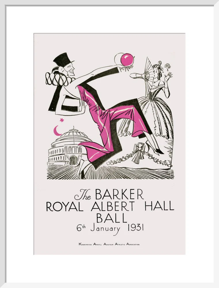 The Barker Royal Albert Hall Ball Art Print - Image 15