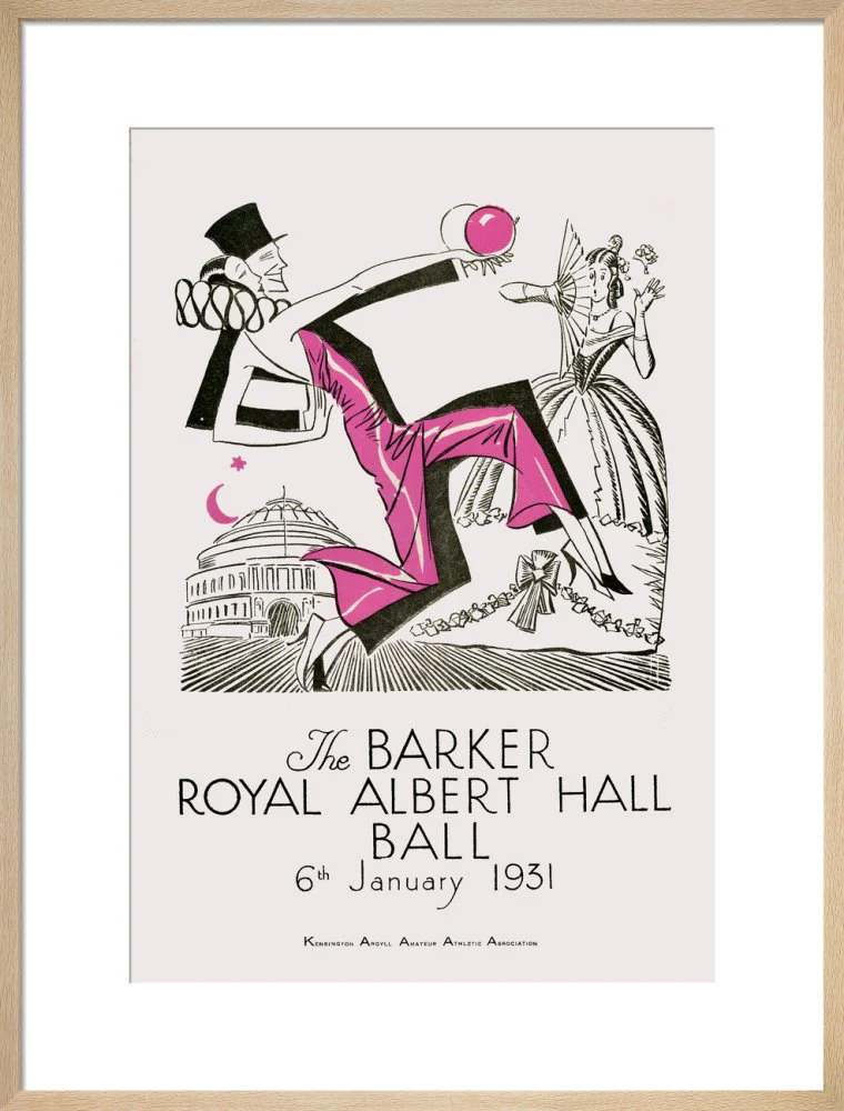 The Barker Royal Albert Hall Ball Art Print - Image 17