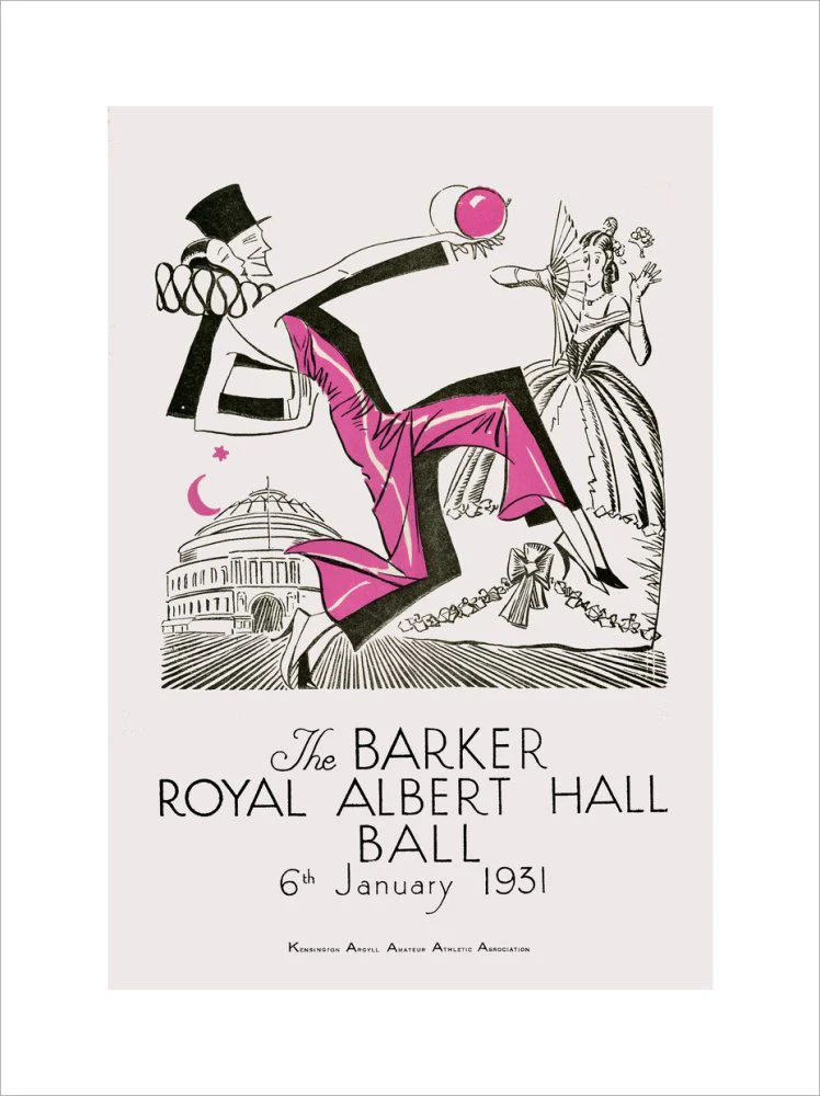 The Barker Royal Albert Hall Ball Art Print - Image 18