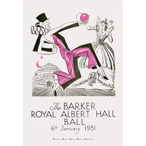 The Barker Royal Albert Hall Ball Art Print - Image 2
