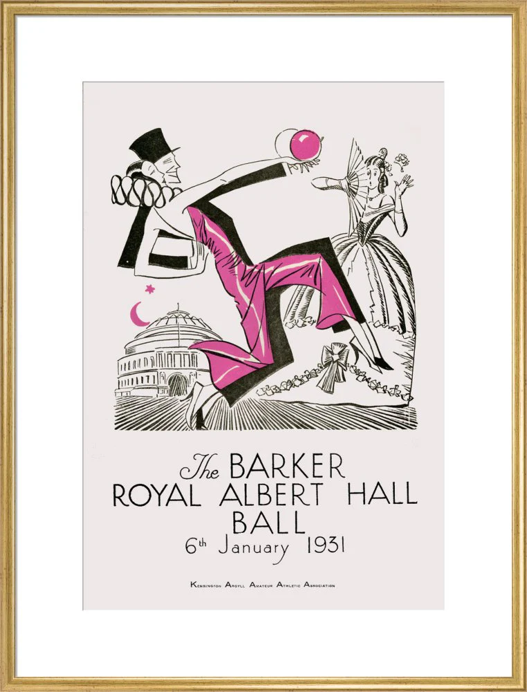 The Barker Royal Albert Hall Ball Art Print - Image 21