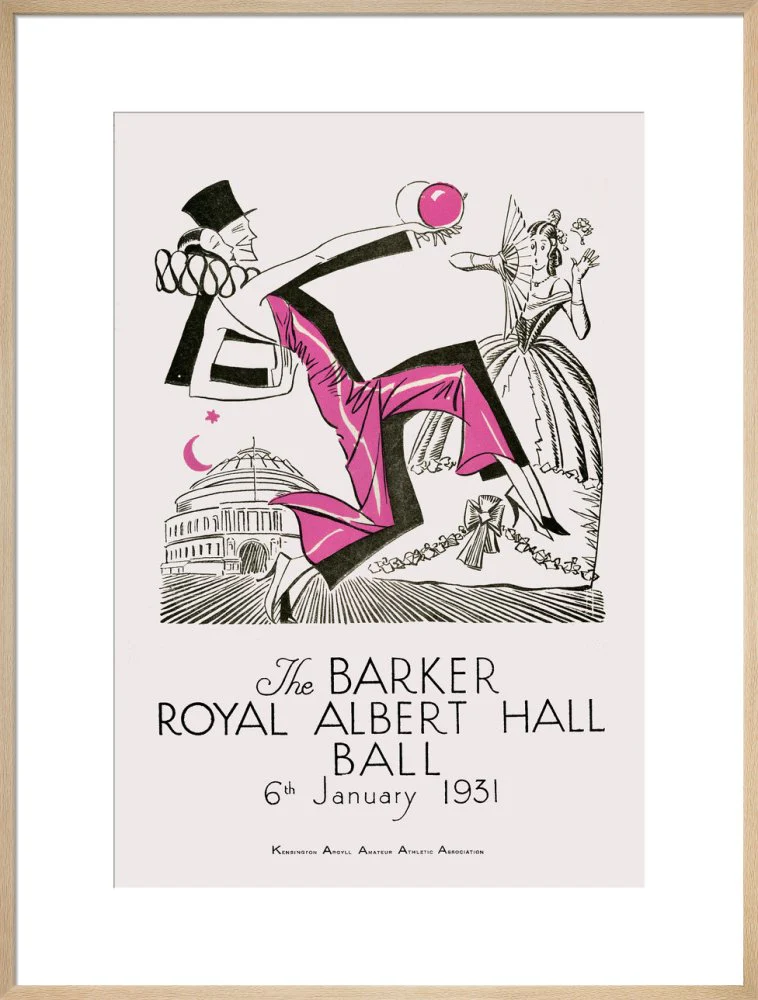 The Barker Royal Albert Hall Ball Art Print - Image 22