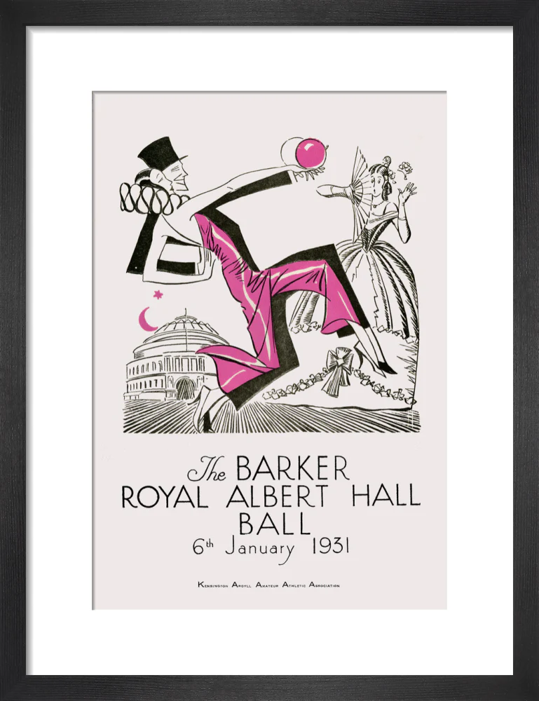 The Barker Royal Albert Hall Ball Art Print - Image 24