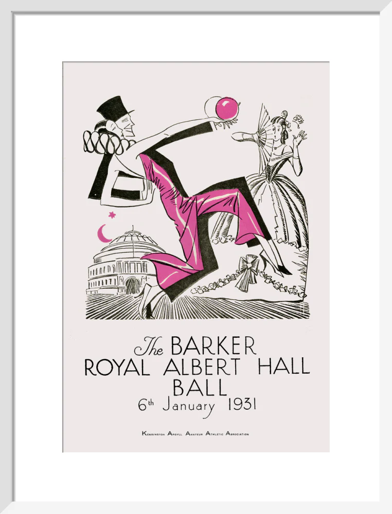 The Barker Royal Albert Hall Ball Art Print - Image 30