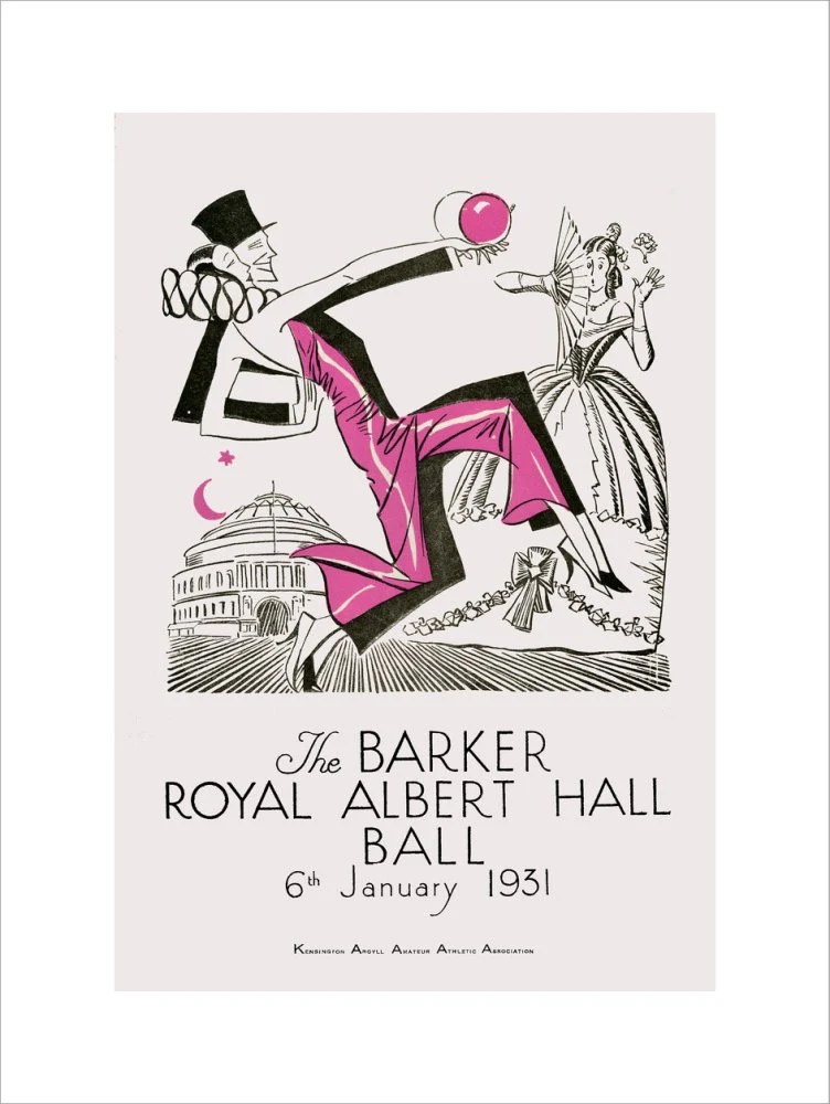 The Barker Royal Albert Hall Ball Art Print - Image 33