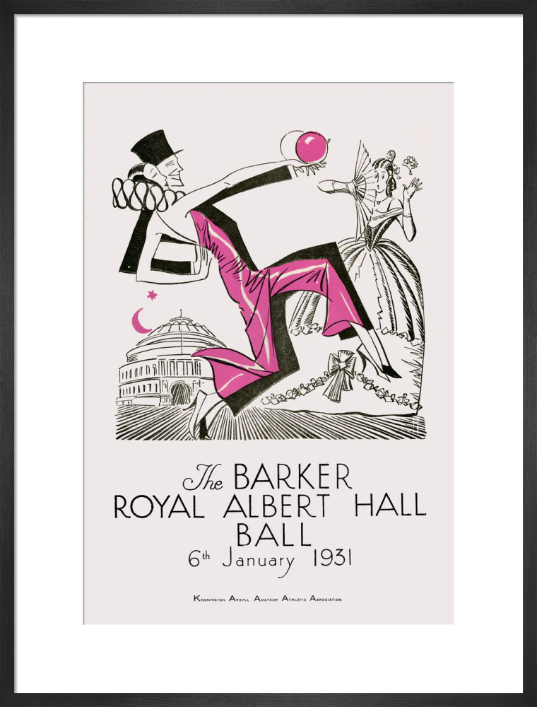 The Barker Royal Albert Hall Ball Art Print - Image 35