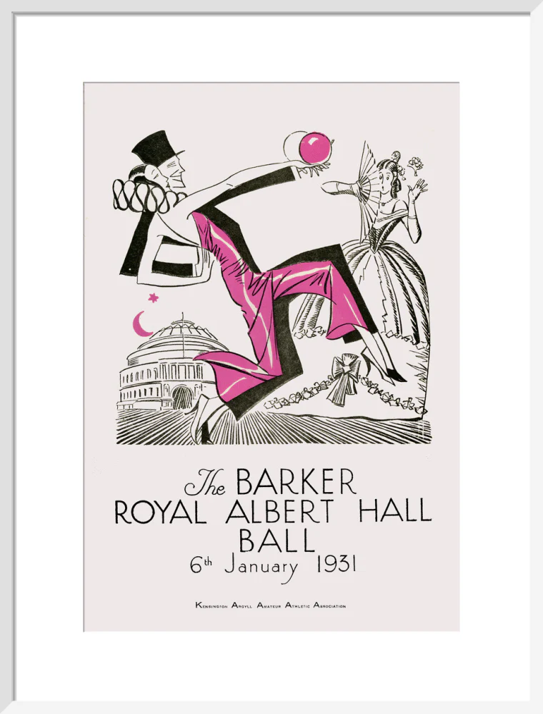 The Barker Royal Albert Hall Ball Art Print - Image 36