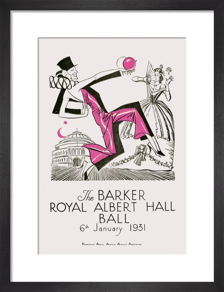 The Barker Royal Albert Hall Ball Art Print - Image 4