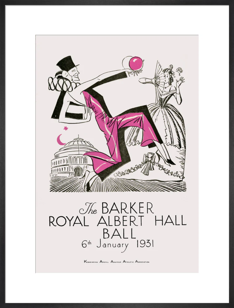 The Barker Royal Albert Hall Ball Art Print - Image 40