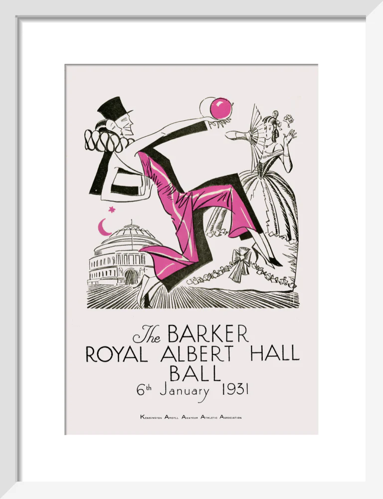 The Barker Royal Albert Hall Ball Art Print - Image 45