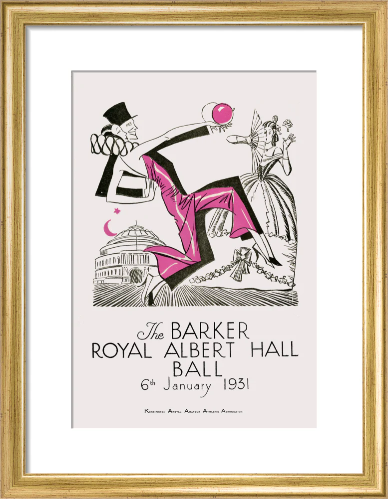 The Barker Royal Albert Hall Ball Art Print - Image 46
