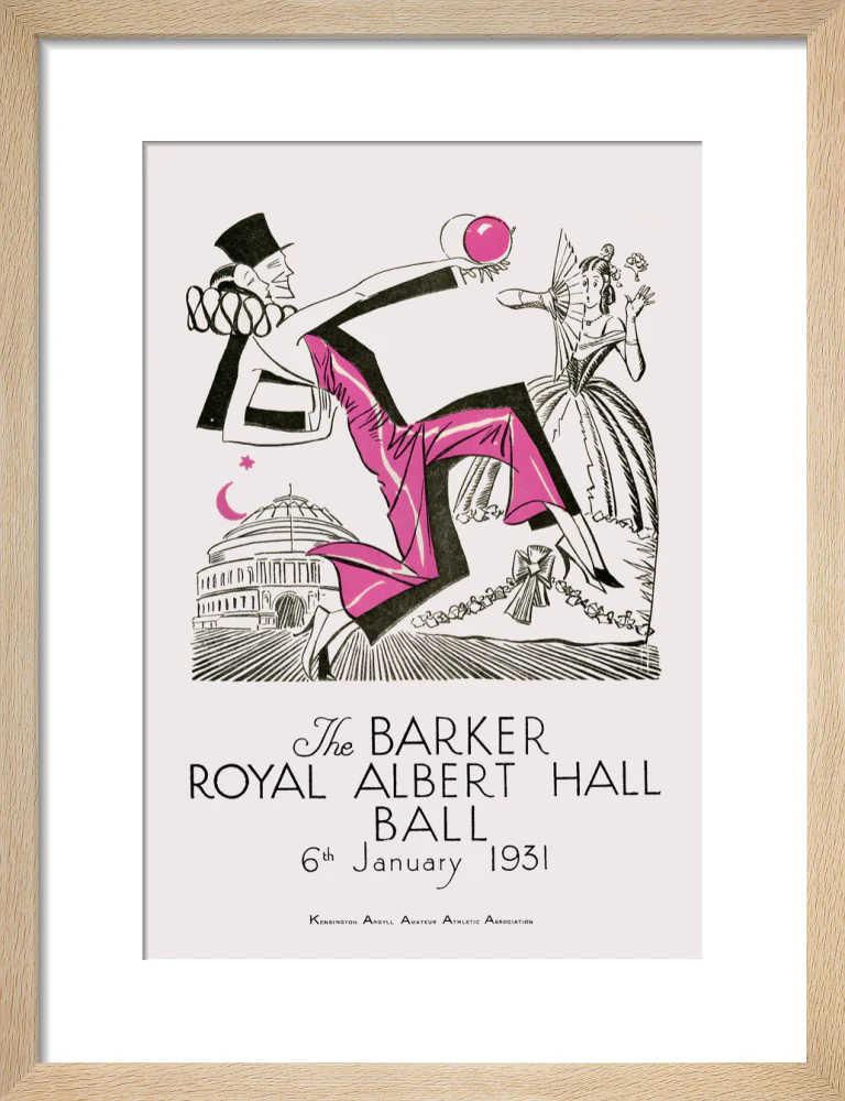 The Barker Royal Albert Hall Ball Art Print - Image 47