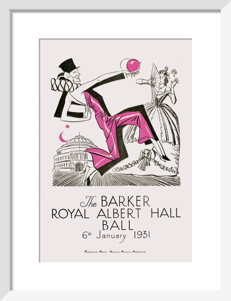 The Barker Royal Albert Hall Ball Art Print - Image 5