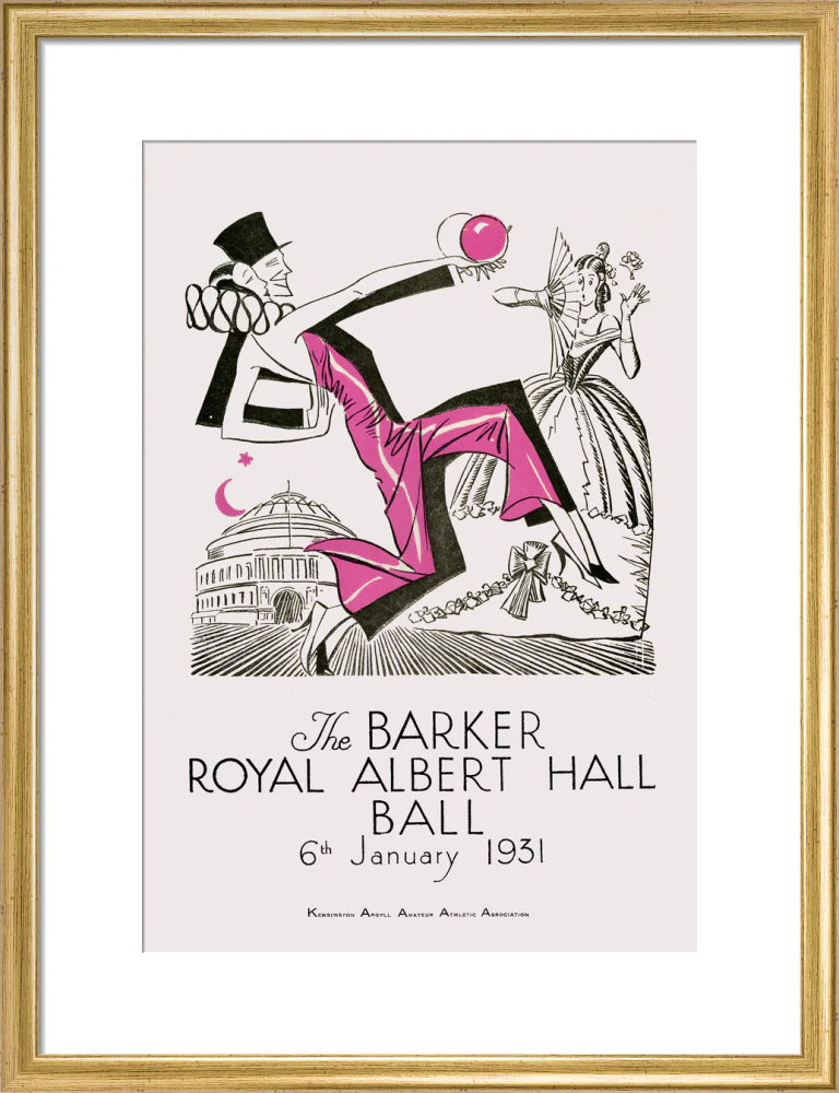 The Barker Royal Albert Hall Ball Art Print - Image 51