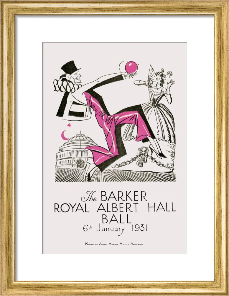 The Barker Royal Albert Hall Ball Art Print - Image 6