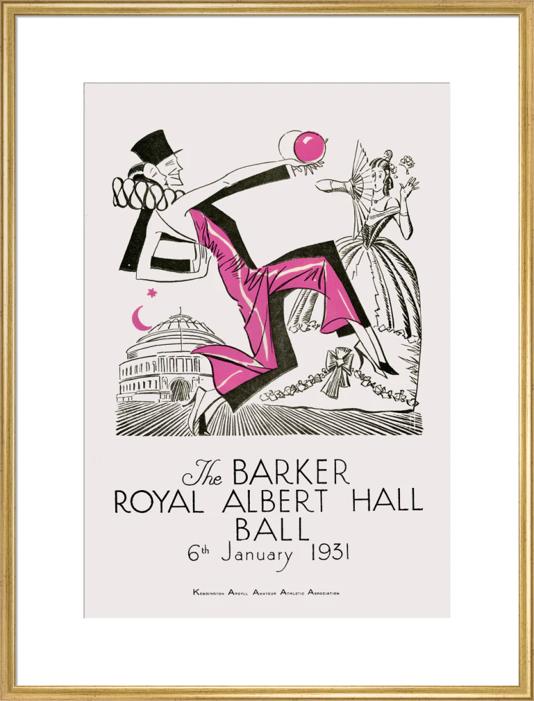 The Barker Royal Albert Hall Ball Art Print - Image 61