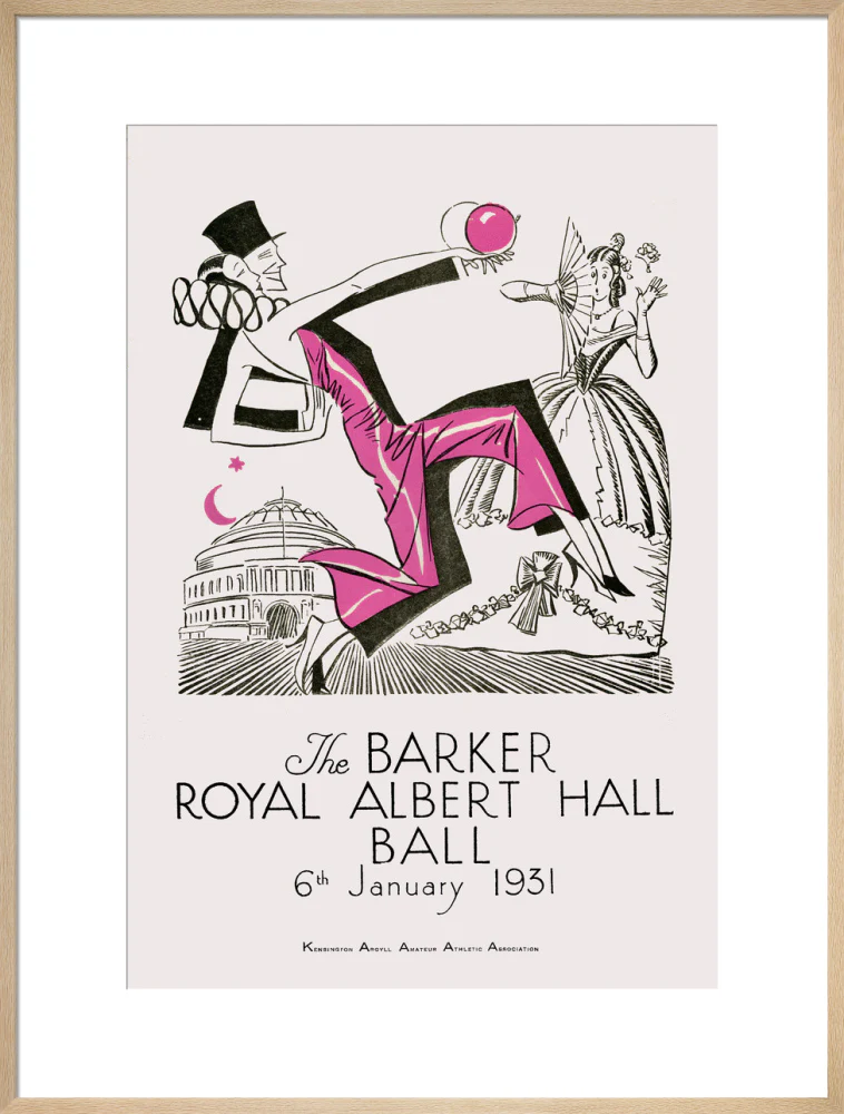 The Barker Royal Albert Hall Ball Art Print - Image 62