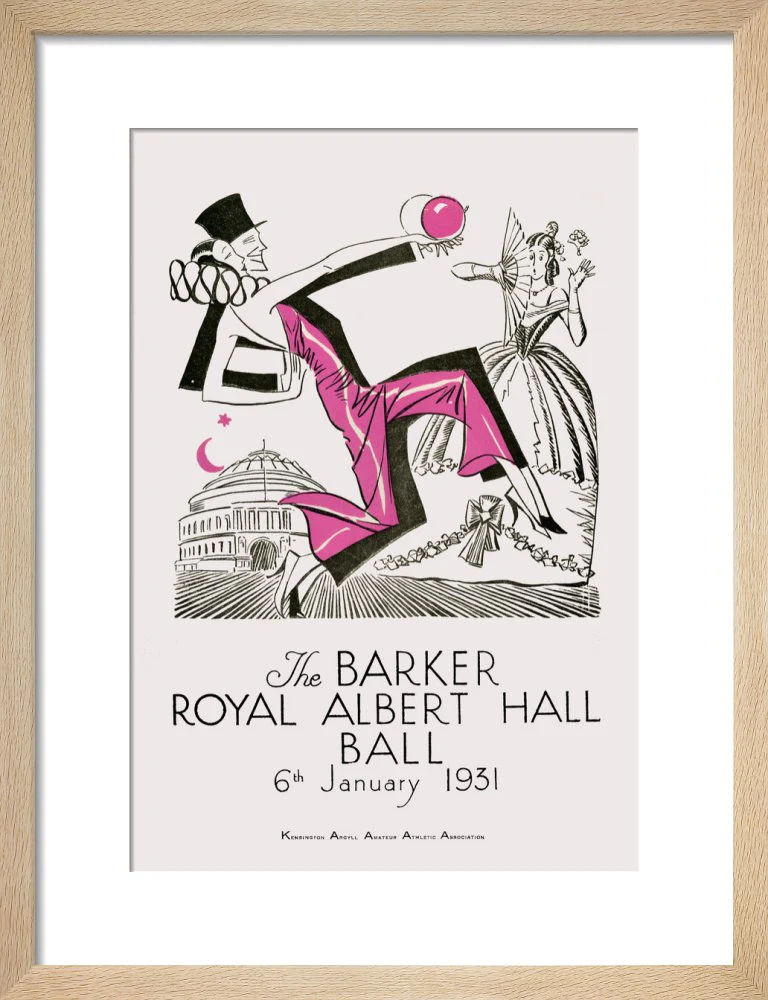The Barker Royal Albert Hall Ball Art Print - Image 7
