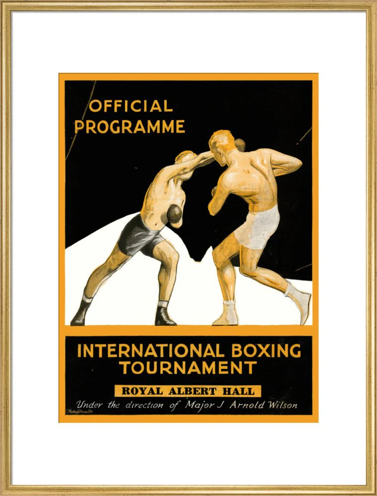 International Boxing Tournament Programme Art Print - Image 21