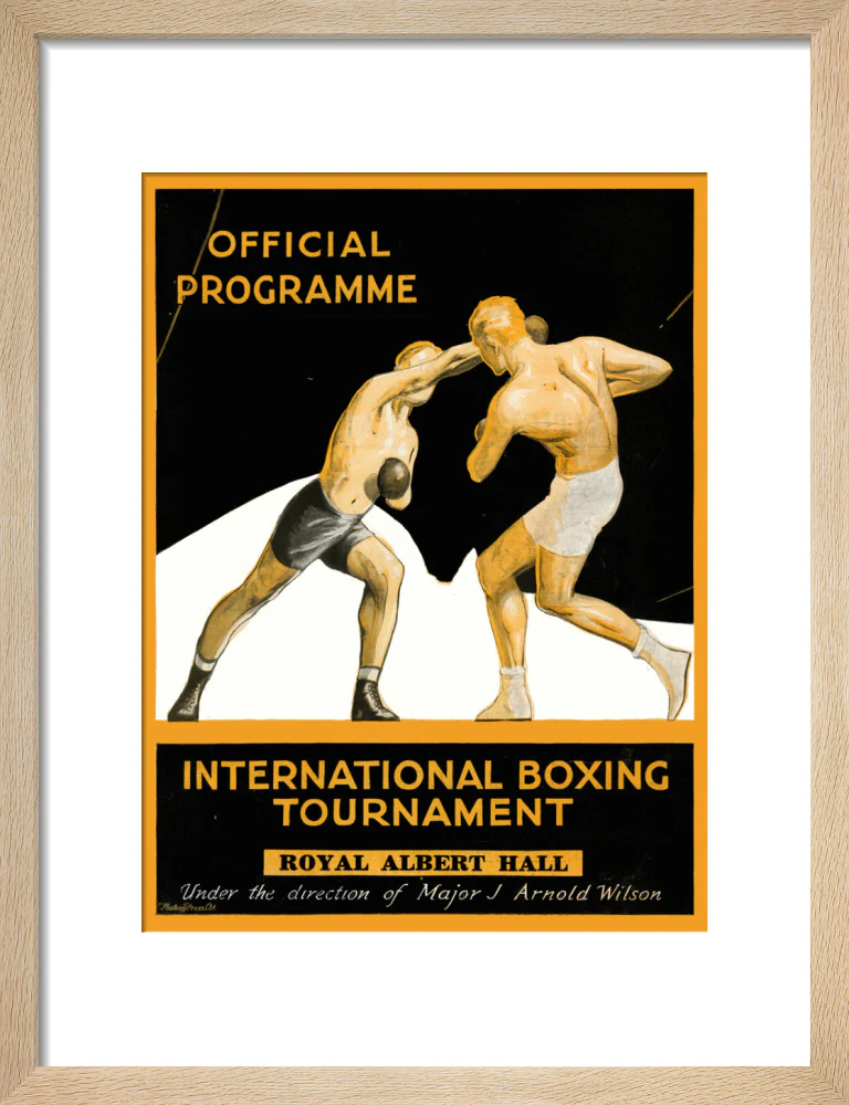 International Boxing Tournament Programme Art Print - Image 26