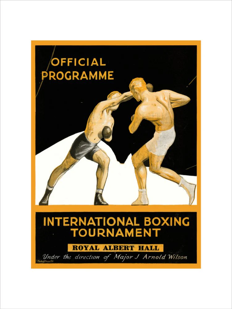 International Boxing Tournament Programme Art Print - Image 3