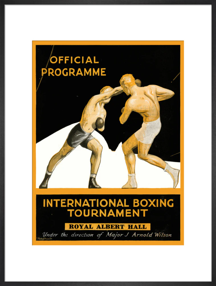 International Boxing Tournament Programme Art Print - Image 38