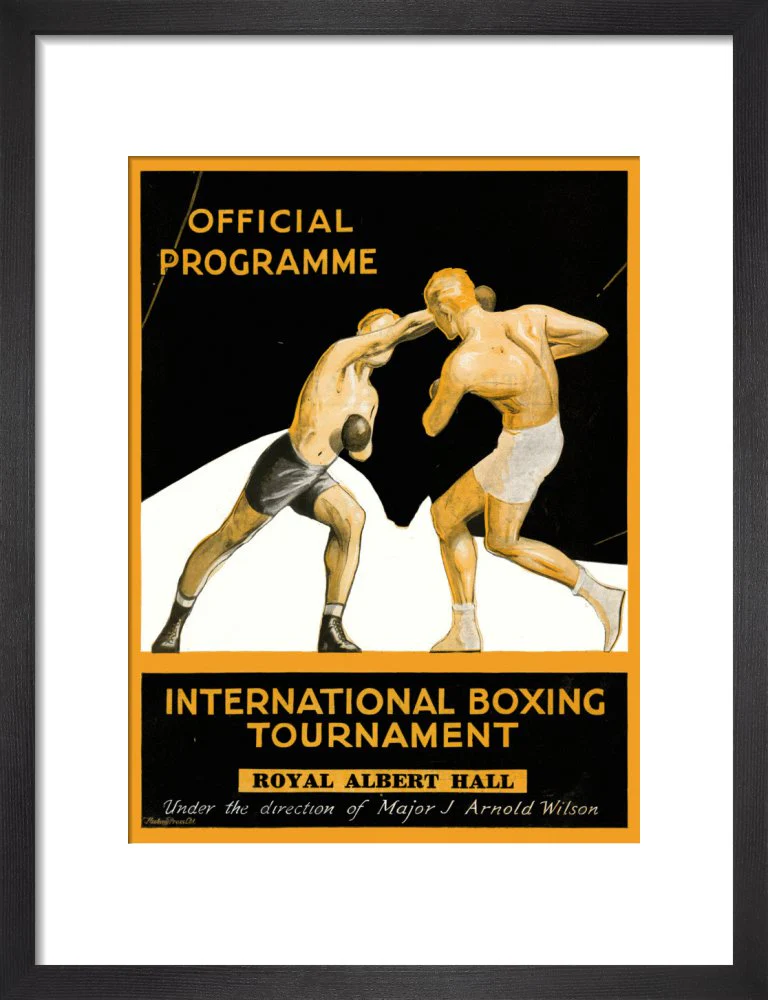 International Boxing Tournament Programme Art Print - Image 4