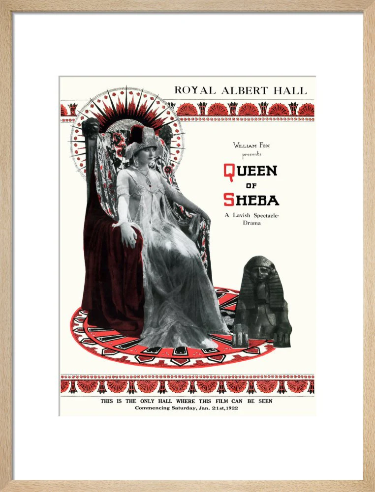William Fox Presents 'Queen of Sheba' Art Print - Image 12