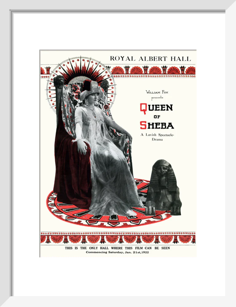 William Fox Presents 'Queen of Sheba' Art Print - Image 24