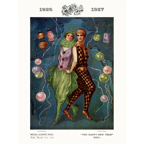 The Happy New Year Ball, in aid of The Middlesex Hospital Art Print - Image 2