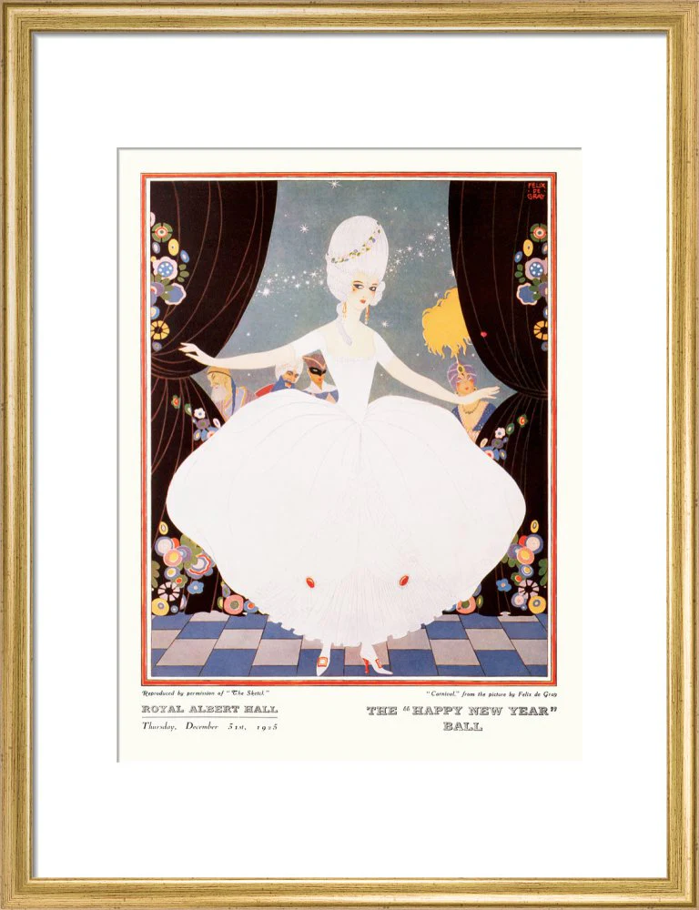 The Sphere and Tatler Ball 'The Happy New Year' Ball' Art Print - Image 11