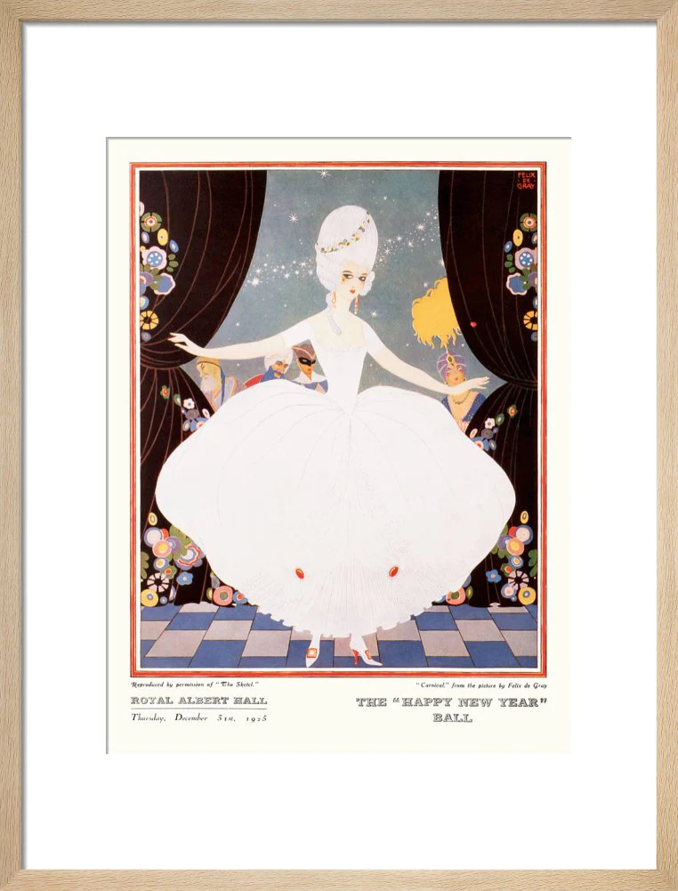 The Sphere and Tatler Ball 'The Happy New Year' Ball' Art Print - Image 12