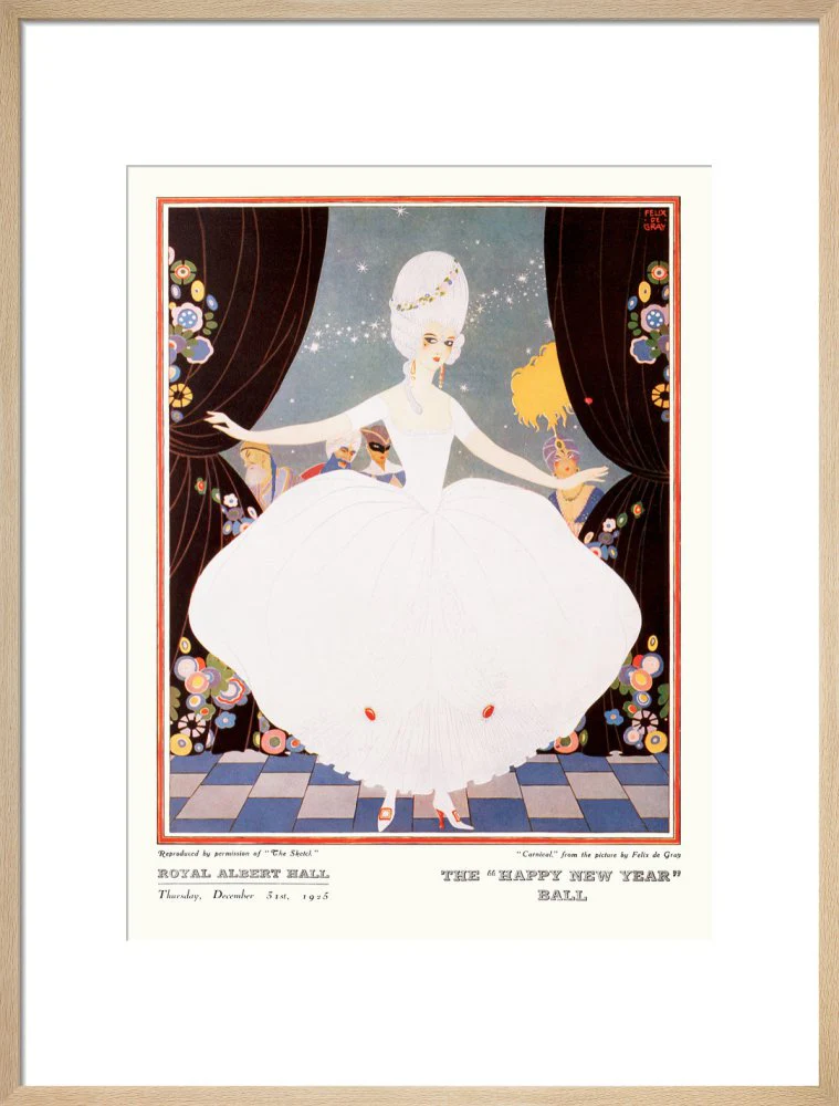 The Sphere and Tatler Ball 'The Happy New Year' Ball' Art Print - Image 17