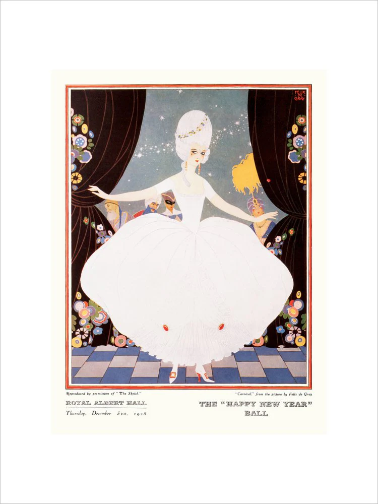 The Sphere and Tatler Ball 'The Happy New Year' Ball' Art Print - Image 18