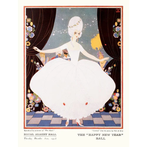 The Sphere and Tatler Ball 'The Happy New Year' Ball' Art Print - Image 2