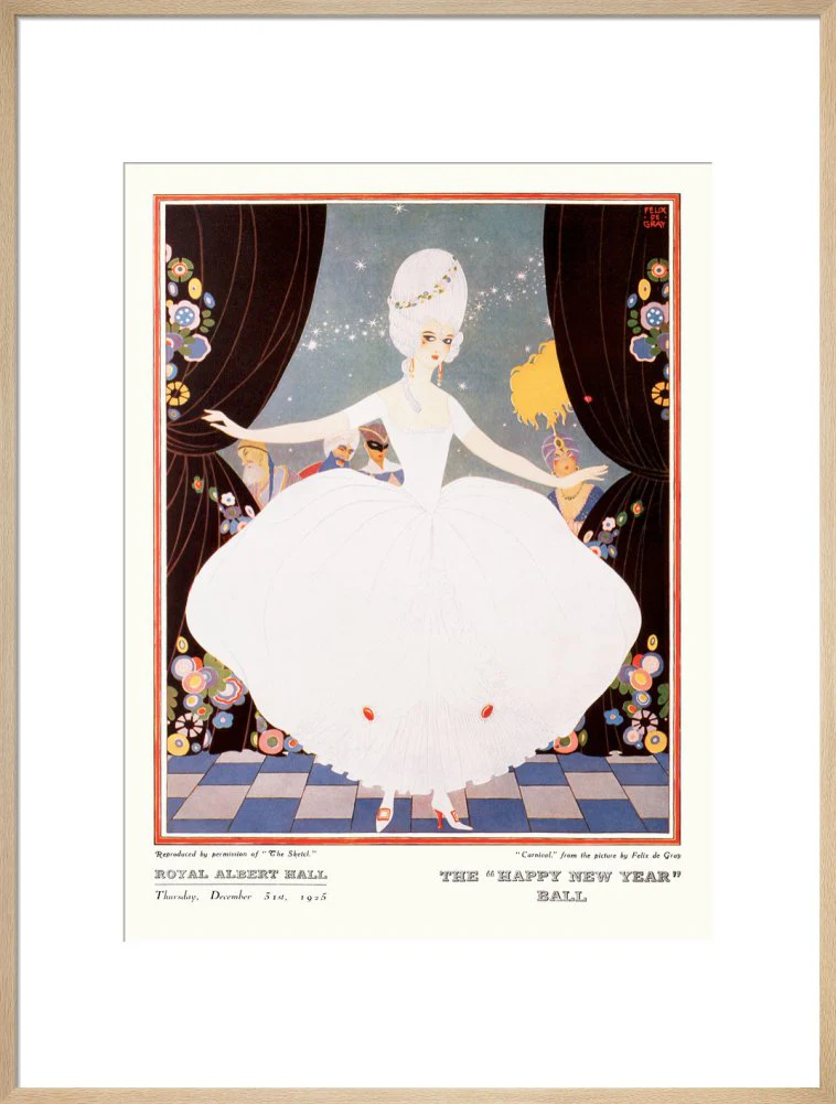 The Sphere and Tatler Ball 'The Happy New Year' Ball' Art Print - Image 22