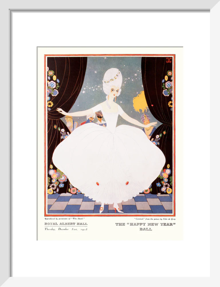 The Sphere and Tatler Ball 'The Happy New Year' Ball' Art Print - Image 24