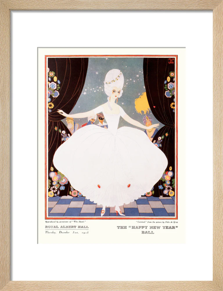 The Sphere and Tatler Ball 'The Happy New Year' Ball' Art Print - Image 26