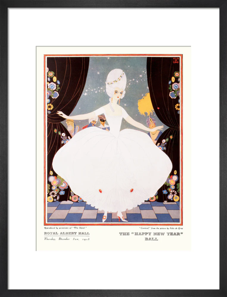 The Sphere and Tatler Ball 'The Happy New Year' Ball' Art Print - Image 28
