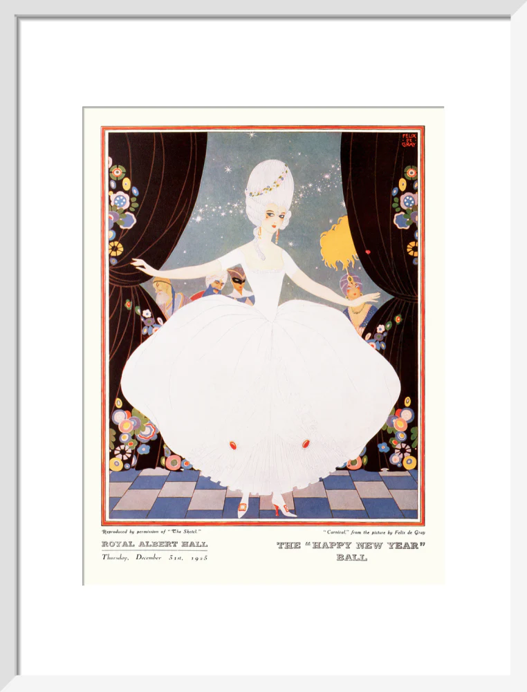 The Sphere and Tatler Ball 'The Happy New Year' Ball' Art Print - Image 29