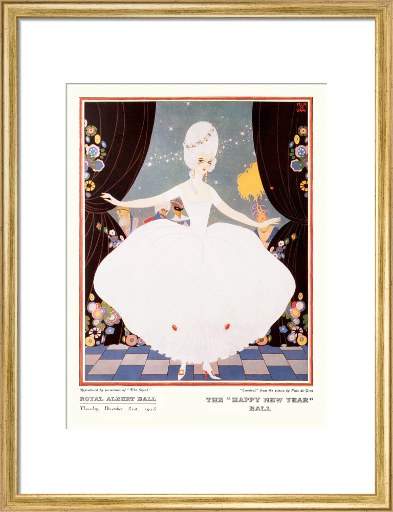 The Sphere and Tatler Ball 'The Happy New Year' Ball' Art Print - Image 30