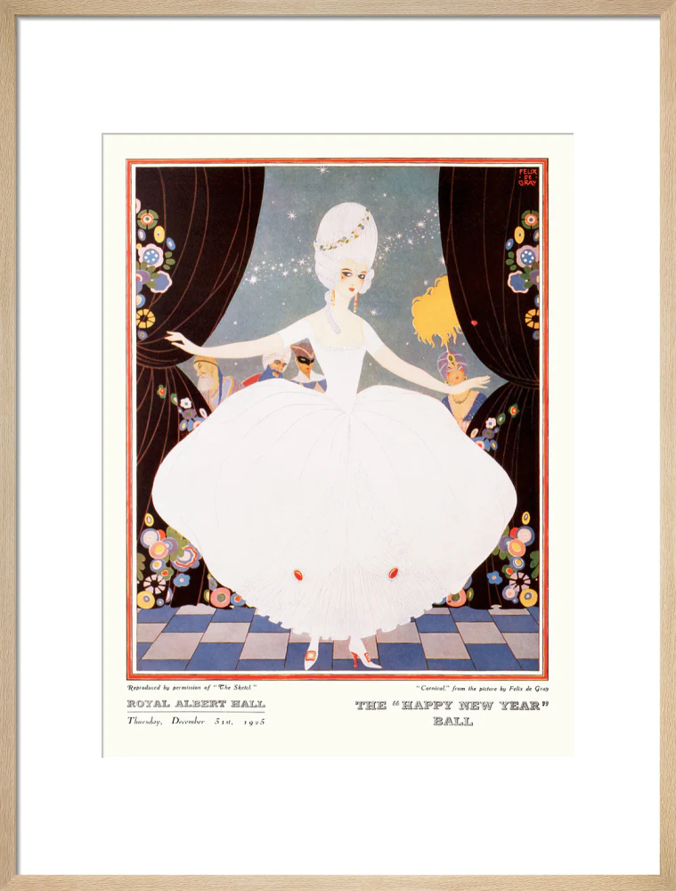 The Sphere and Tatler Ball 'The Happy New Year' Ball' Art Print - Image 36
