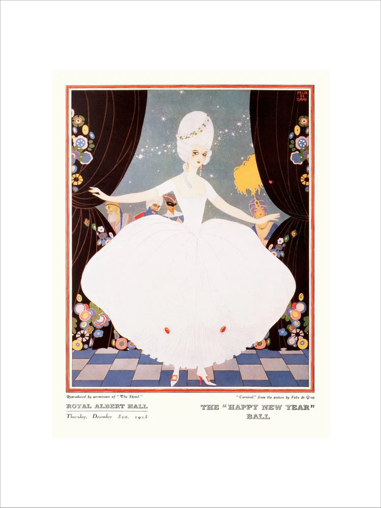 The Sphere and Tatler Ball 'The Happy New Year' Ball' Art Print - Image 37