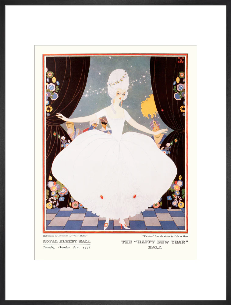 The Sphere and Tatler Ball 'The Happy New Year' Ball' Art Print - Image 38