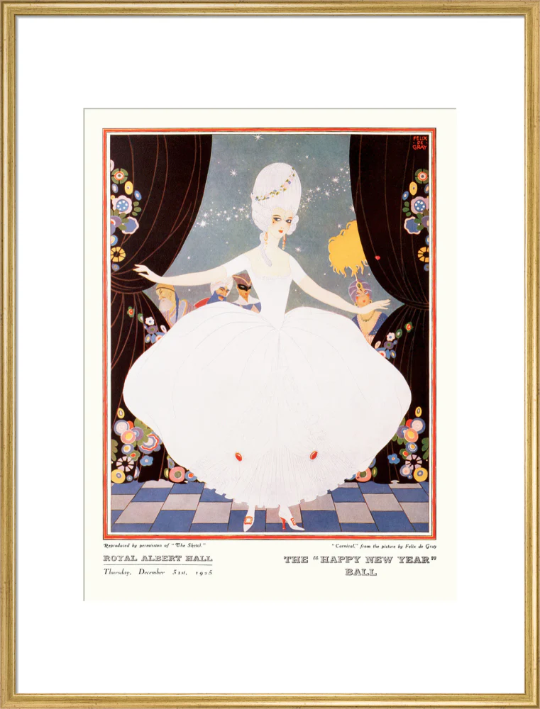 The Sphere and Tatler Ball 'The Happy New Year' Ball' Art Print - Image 40